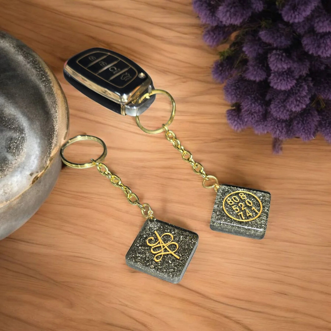 Pyrite Dhan Varsha Keychain - 100% Original